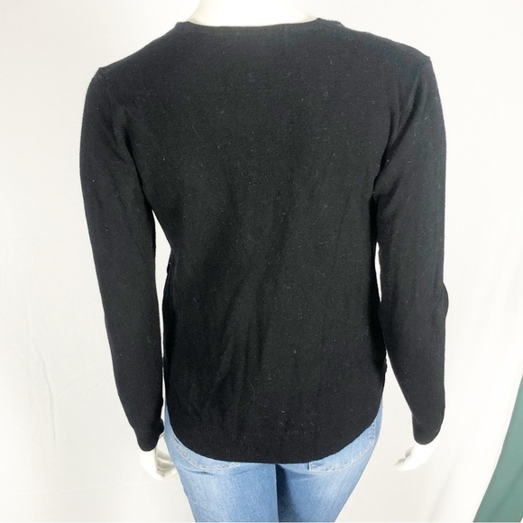 🖤 Alfred Sung Black Sweater with Layered Hem | Size Small 🖤 - Picture 5 of 12